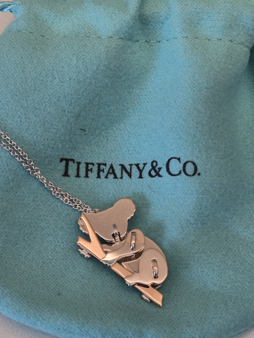 Tiffany & Co. KOALA bear Save The Wild SS/18k Rose Gold New In Box - Picture 5 of 8